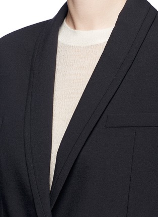 Detail View - Click To Enlarge - HELMUT LANG - Belted virgin wool gabardine jacket