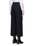 Back View - Click To Enlarge - HELMUT LANG - Wool sateen twill cropped wide leg pants