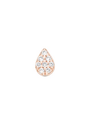 Main View - Click To Enlarge - OFÉE - Dis-moi oui' diamond 18k rose gold single teardrop stud earring