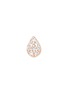 Main View - Click To Enlarge - OFÉE - Dis-moi oui' diamond 18k rose gold single teardrop stud earring