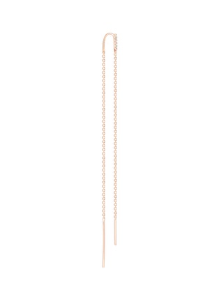 Main View - Click To Enlarge - OFÉE - Brindilles' diamond 18k rose gold chain earring