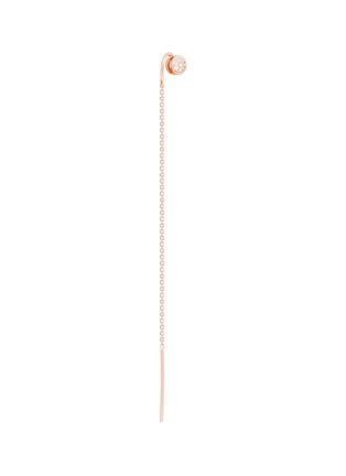 Main View - Click To Enlarge - OFÉE - Pop' diamond 18k rose gold single chain drop earring