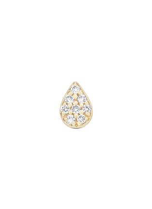 Main View - Click To Enlarge - OFÉE - Dis-moi oui' diamond 18k yellow gold single teardrop stud earring