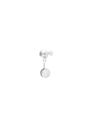 Main View - Click To Enlarge - OFÉE - Pop' diamond 18k white gold detachable circular drop single earring