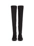 Front View - Click To Enlarge - ASH - 'Miracle' faux suede thigh high sneakers