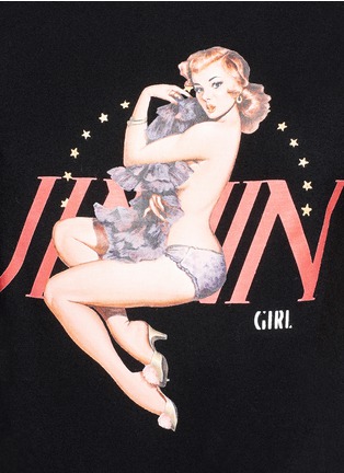 Detail View - Click To Enlarge - JINNNN - 'JINNNN Girl' print cotton jersey T-shirt