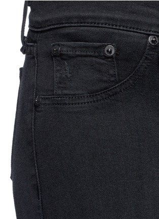 Detail View - Click To Enlarge - RAG & BONE - 'Night' distressed skinny denim pants