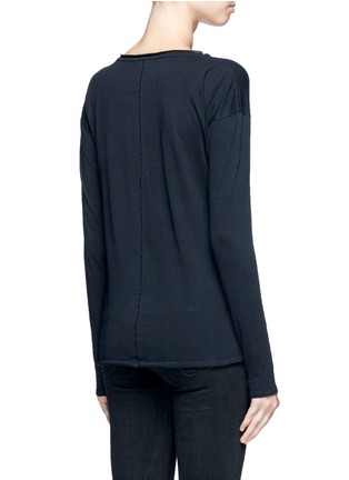 Back View - Click To Enlarge - RAG & BONE - 'Slacker Henley' button front cotton T-shirt
