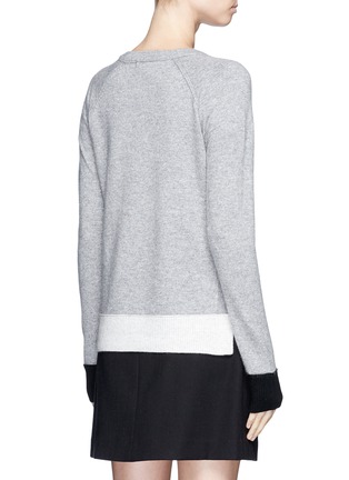 Back View - Click To Enlarge - RAG & BONE - 'Charley' split hem wool-cashmere sweater