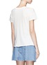 Back View - Click To Enlarge - RAG & BONE - 'Vintage Crew' heart embroidered T-shirt
