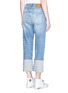 Back View - Click To Enlarge - RAG & BONE - 'Marilyn' cropped foldup cuff jeans