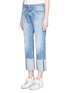 Front View - Click To Enlarge - RAG & BONE - 'Marilyn' cropped foldup cuff jeans