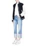 Figure View - Click To Enlarge - RAG & BONE - 'Marilyn' cropped foldup cuff jeans