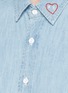 Detail View - Click To Enlarge - RAG & BONE - Heart embroidered cotton chambray boyfriend shirt