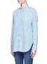 Front View - Click To Enlarge - RAG & BONE - Heart embroidered cotton chambray boyfriend shirt