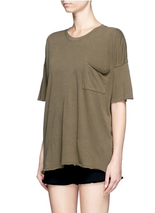 Front View - Click To Enlarge - RAG & BONE - 'The Big Tee' pocket oversized cotton T-shirt