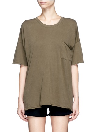 Main View - Click To Enlarge - RAG & BONE - 'The Big Tee' pocket oversized cotton T-shirt