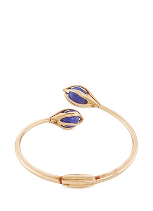 Figure View - Click To Enlarge - MELLERIO - 'Bourgeons de Lys' tanzanite 18k yellow gold cuff