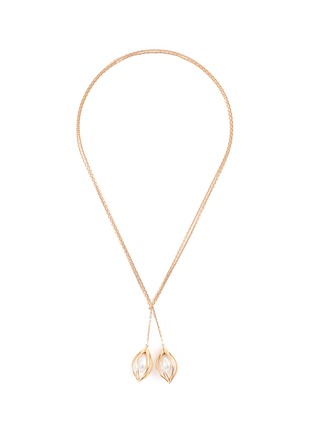 Main View - Click To Enlarge - MELLERIO - 'Bourgeons de Lys' pearl floral pendant necklace