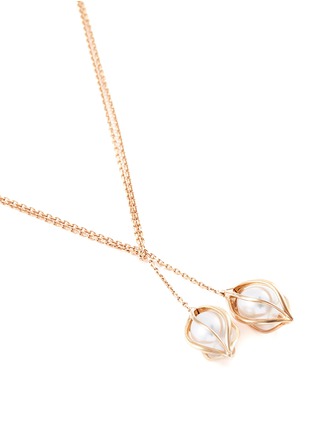 Figure View - Click To Enlarge - MELLERIO - 'Bourgeons de Lys' pearl floral pendant necklace