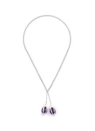 Main View - Click To Enlarge - MELLERIO - 'Bourgeons de Lys' amethyst floral pendant necklace