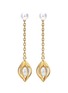Main View - Click To Enlarge - MELLERIO - 'Bourgeons de Lys' Akoya pearl 18k yellow gold earrings