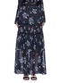 Main View - Click To Enlarge - 72723 - 'Posie' floral print tiered silk maxi skirt