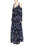 Figure View - Click To Enlarge - 72723 - 'Posie' floral print tiered silk maxi skirt
