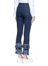 Back View - Click To Enlarge - 72723 - Frayed cuff flare jeans