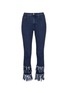 Main View - Click To Enlarge - 72723 - Frayed cuff flare jeans