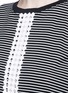 Detail View - Click To Enlarge - 72723 - Dot guipure lace stripe drop waist dress