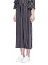 Front View - Click To Enlarge - 72723 - Split side stripe culottes