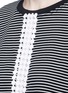 Detail View - Click To Enlarge - 72723 - Dot guipure lace stripe T-shirt
