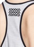 Detail View - Click To Enlarge - MONREAL - Mélange performance jersey racer tank top