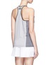 Back View - Click To Enlarge - MONREAL - Mélange performance jersey racer tank top