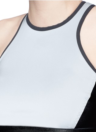 Detail View - Click To Enlarge - MONREAL - Reflective power sports bra