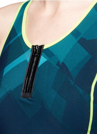 Detail View - Click To Enlarge - MONREAL - 'Action' shadow print racer back tank top