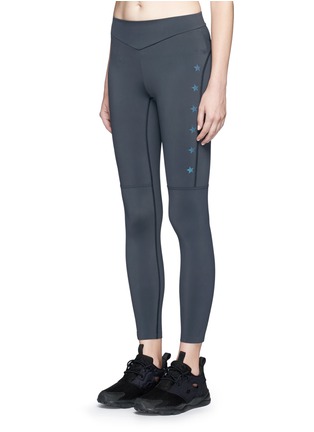 Front View - Click To Enlarge - MONREAL - 'Power' iridescent star print active leggings