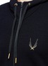 Detail View - Click To Enlarge - LUCAS HUGH - 'Halo' hooded wool blend zip jacket