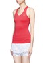 Front View - Click To Enlarge - LUCAS HUGH - Technical knit racerback tank top