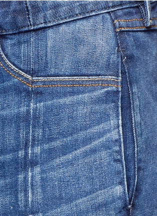 Detail View - Click To Enlarge - 72877 - Split cuff washed jeans
