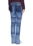 Back View - Click To Enlarge - 72877 - Split cuff washed jeans