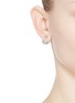 Figure View - Click To Enlarge - ANABELA CHAN - Twinkle' diamond gemstone pavé jacket earring