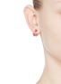 Figure View - Click To Enlarge - ANABELA CHAN - 'Twinkle' diamond gemstone pavé jacket earring