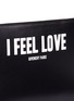 Detail View - Click To Enlarge - GIVENCHY - 'I Feel Love' print iconic leather zip pouch