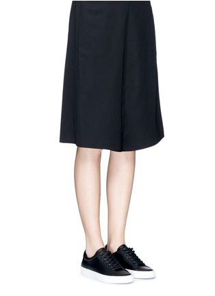 Figure View - Click To Enlarge - GIVENCHY - 'Urban Street' knot collar leather sneakers