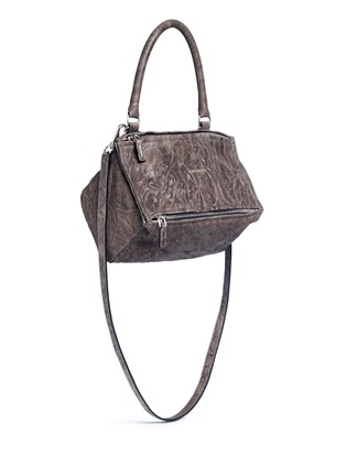 Front View - Click To Enlarge - GIVENCHY - 'Pandora' small pepe sheepskin leather bag