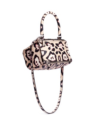 Figure View - Click To Enlarge - GIVENCHY - 'Pandora' small jaguar print leather bag