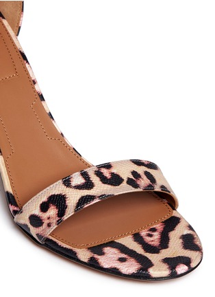 Detail View - Click To Enlarge - GIVENCHY - '8 Infinity' jaguar print leather sandals