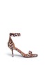 Main View - Click To Enlarge - GIVENCHY - '8 Infinity' jaguar print leather sandals